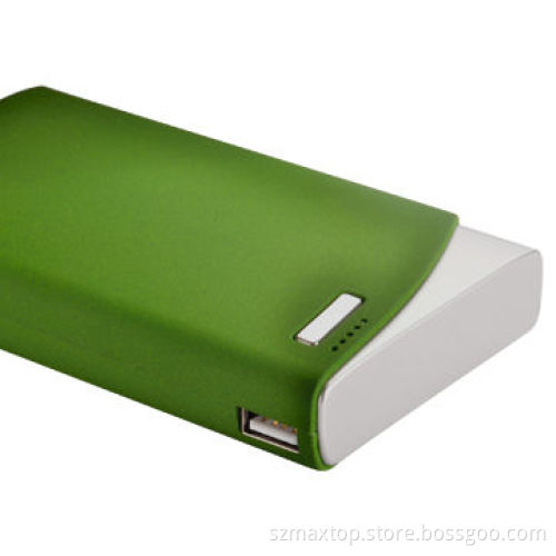 Dual USB Port Power Bank, 10400mAh Capacity, Fluff Paint Surface, with LED Light